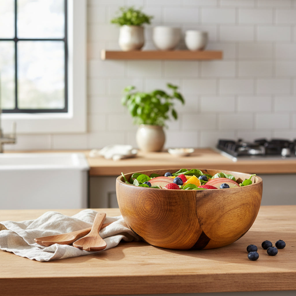 Upcycled Handmade Small Wooden Bowl (2 patterns)
